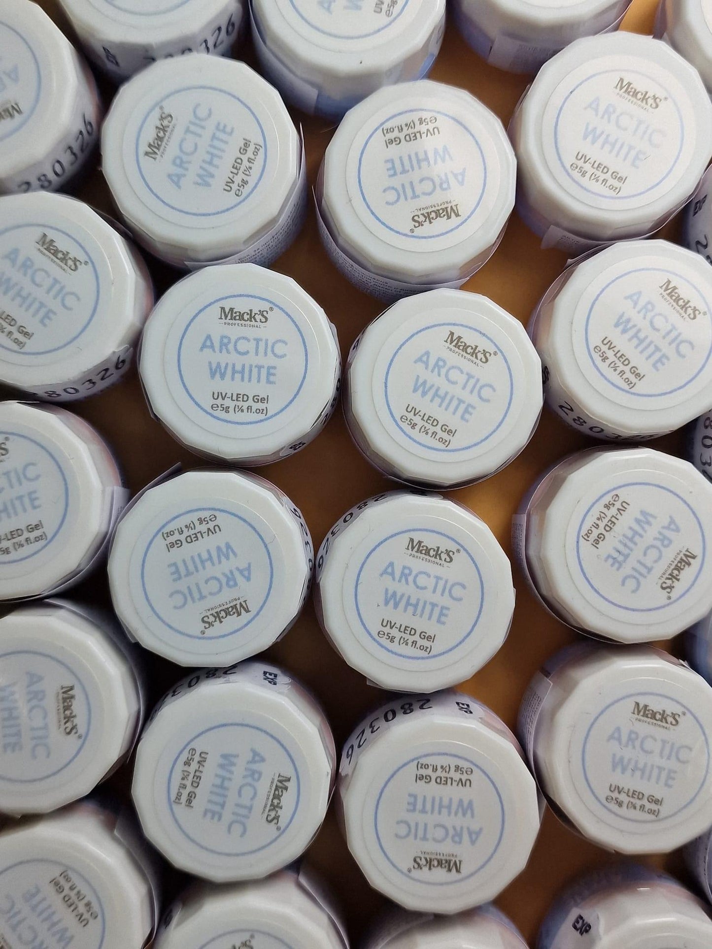Mack’s Gel Paint - Arctic White 5ml - Kentro Beauty Supplies Ireland