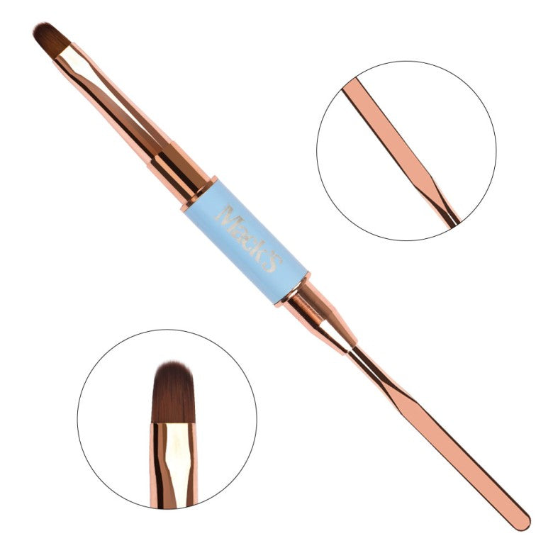 Mack’s Gel Brush No.6 with Spatula - Blue - Kentro Beauty Supplies Ireland