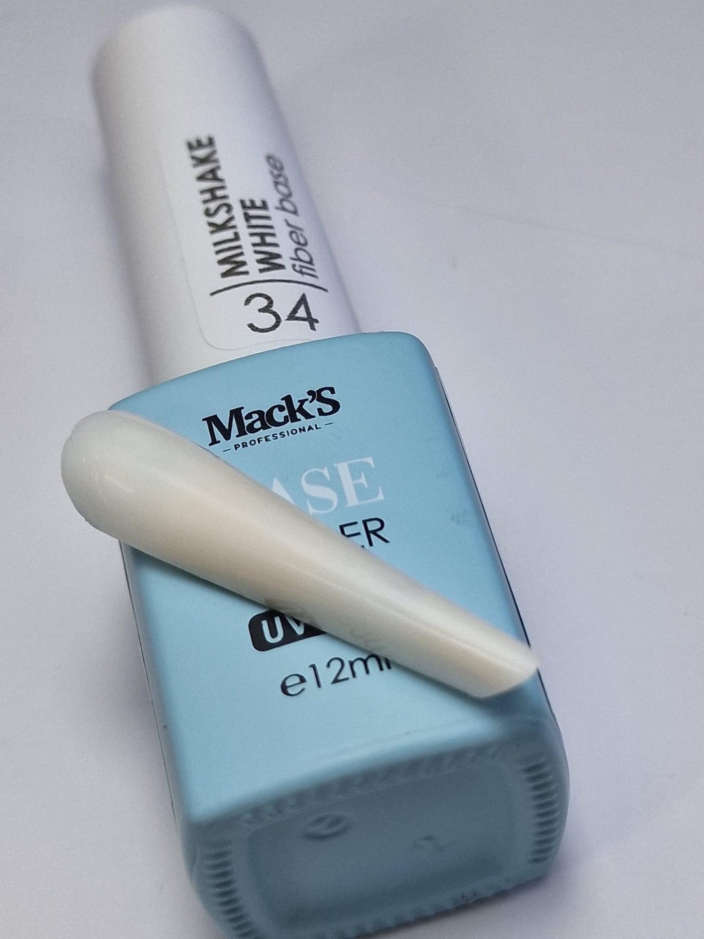Mack’s Fiber Cover Base - Milkshake White 34 - Kentro Beauty Supplies Ireland
