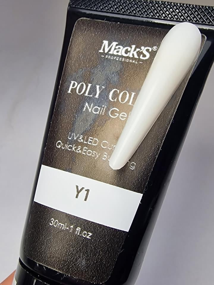 Mack’s Poly Color 30ml - Y1 - Kentro Beauty Supplies Ireland
