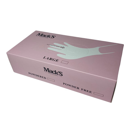Mack’s Nitrile Gloves Large Pink - Kentro Beauty Supplies Ireland
