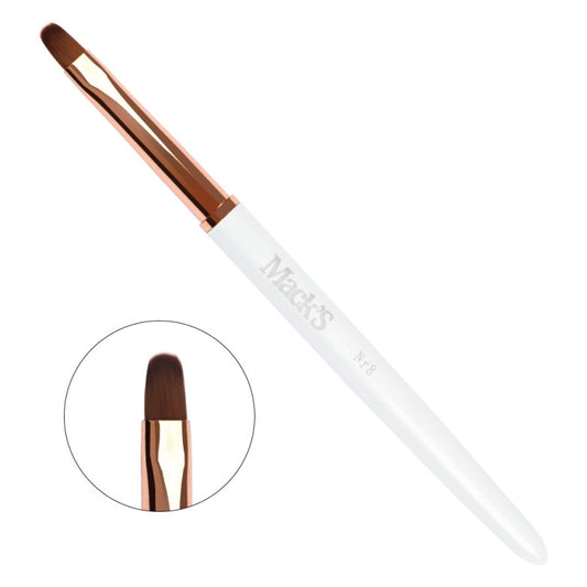 Mack’s Gel Brush No.8 - White - Kentro Beauty Supplies Ireland