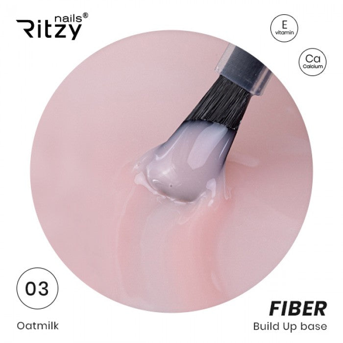Ritzy FIBER Builder Base 03 OATMILK - Kentro Beauty Supplies Ireland