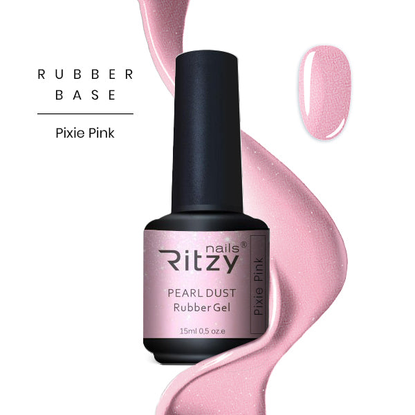 Ritzy Nails Rubber Base - PIXIE PINK - Kentro Beauty Supplies Ireland