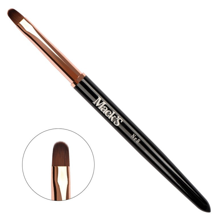 Mack’s Gel Brush No.8 - Black - Kentro Beauty Supplies Ireland
