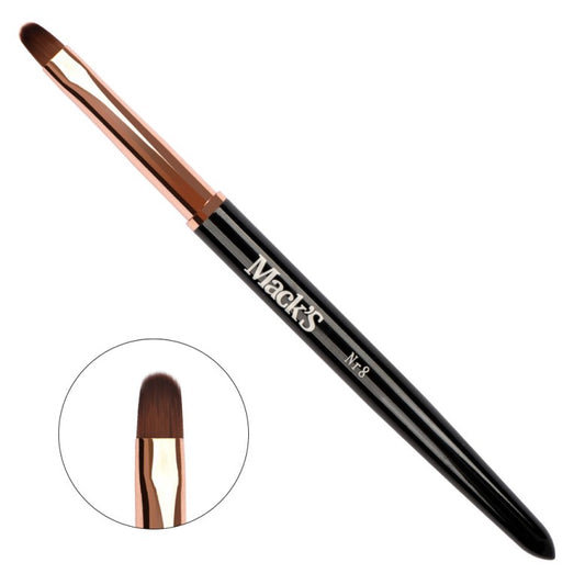 Mack’s Gel Brush No.8 - Black - Kentro Beauty Supplies Ireland