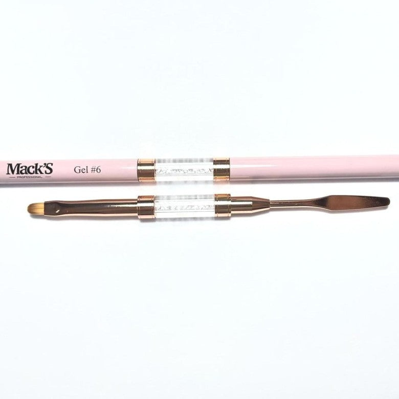 Mack’s Gel Brush with Spatula #6 - Kentro Beauty Supplies Ireland