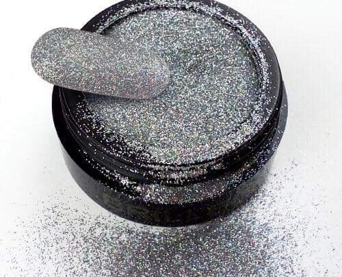 BrillBird Micro glitters #13 Holo Silver - Kentro Beauty Supplies Ireland