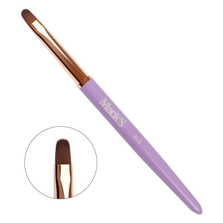 Mack’s Gel Brush No.8 - Violet - Kentro Beauty Supplies Ireland