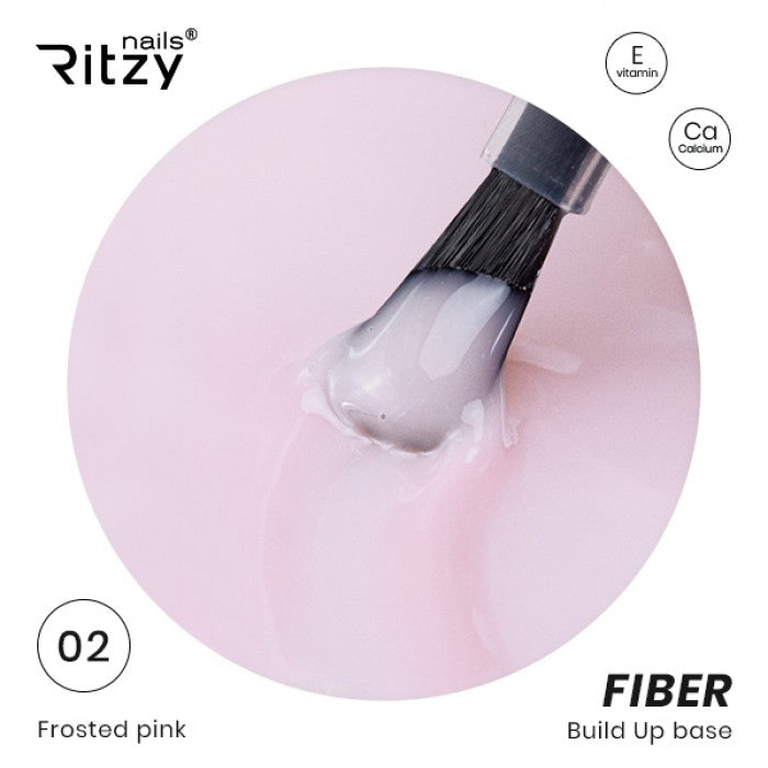 Ritzy FIBER Builder BASE 02 FROSTED PINK - Kentro Beauty Supplies Ireland