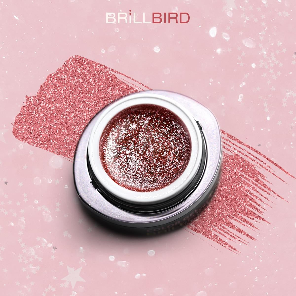 BrillBird Glamour Gel 8 - Rose Gold - Kentro Beauty Supplies Ireland
