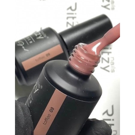 Ritzy Rubber Base - TOFFEE 09 - Kentro Beauty Supplies Ireland