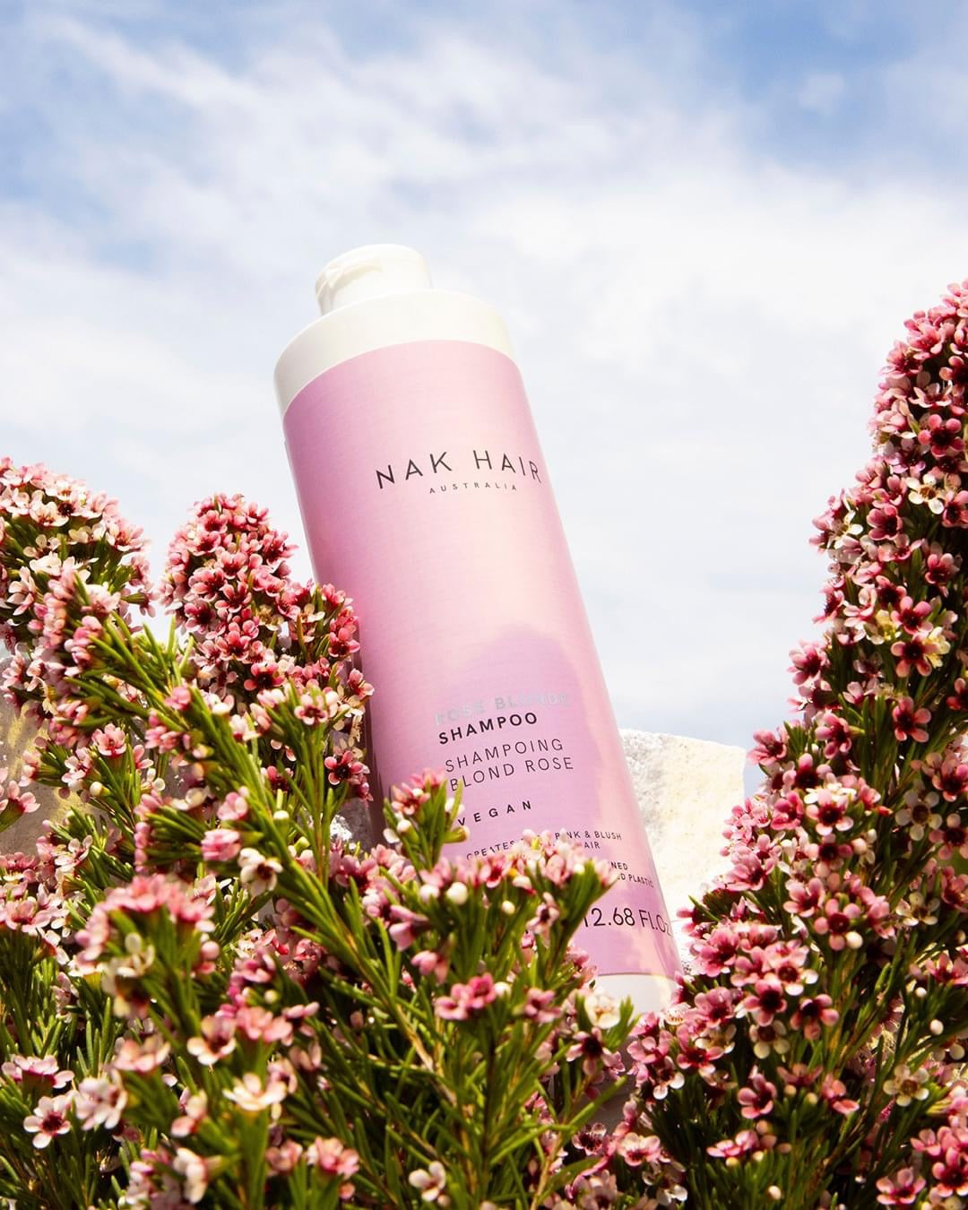 NAK Rose Blonde Shampoo 375ml - Kentro Beauty Supplies Ireland