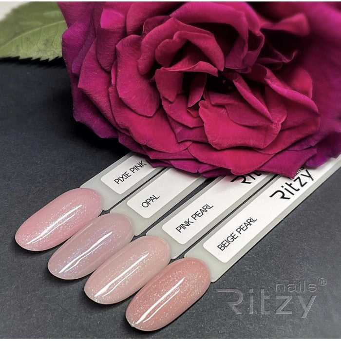 Ritzy Nails Rubber Base - PINK PEARL - Kentro Beauty Supplies Ireland