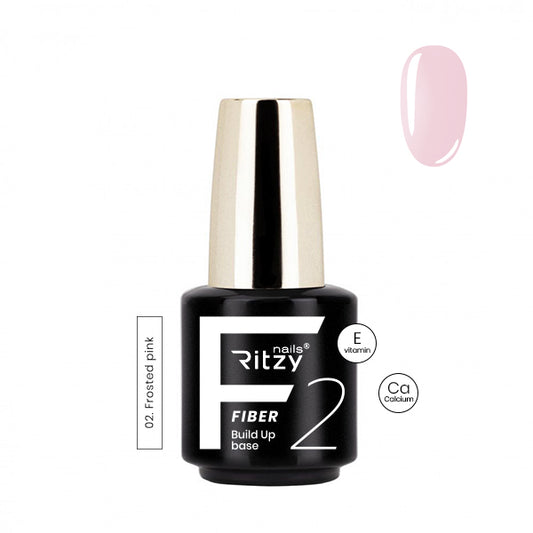 Ritzy FIBER Builder BASE 02 FROSTED PINK - Kentro Beauty Supplies Ireland