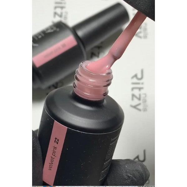 Ritzy Rubber Base - VELVET PINK 22 - Kentro Beauty Supplies Ireland