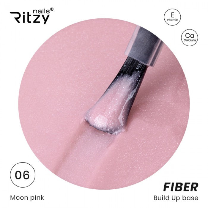Ritzy FIBER Builder Base 06 MOON PINK - Kentro Beauty Supplies Ireland
