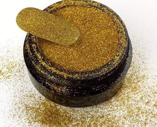 BrillBird Micro glitters #14 Holo Gold - Kentro Beauty Supplies Ireland