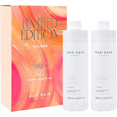NAK Volume Shampoo & Conditioner DUO 500ml - LIMITED EDITION - Kentro Beauty Supplies Ireland