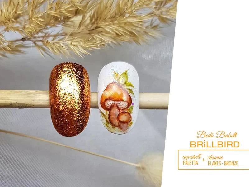 Brillbird Chrome Flakes - Bronze - Kentro Beauty Supplies Ireland