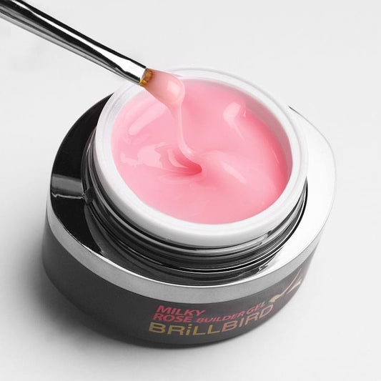 Brillbird Milky Rose Hard Builder Gel - Kentro Beauty Supplies Ireland