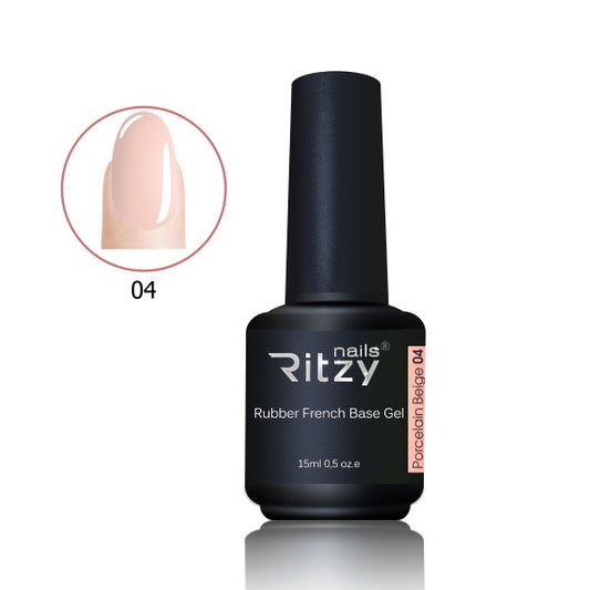 Ritzy Rubber Base - PORCELAIN BEIGE 04 - Kentro Beauty Supplies Ireland