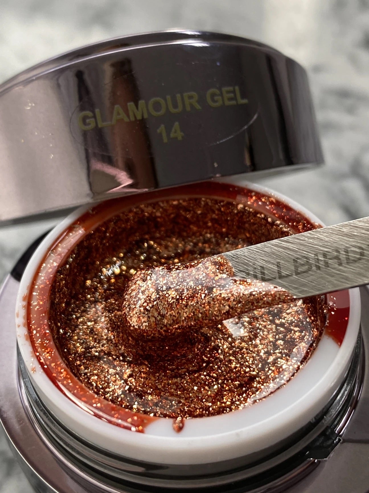 BrillBird Glamour Gel 14 - Rustic Gold - Kentro Beauty Supplies Ireland