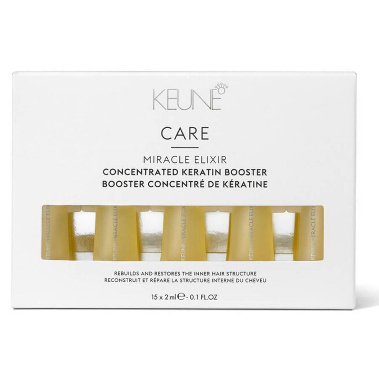 Keune Care Miracle Elixir Keratin Booster 15x 2ml - Kentro Beauty Supplies Ireland