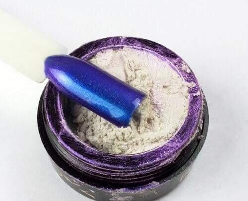BrillBird Chrome Powder - Velvet Blue - Kentro Beauty Supplies Ireland