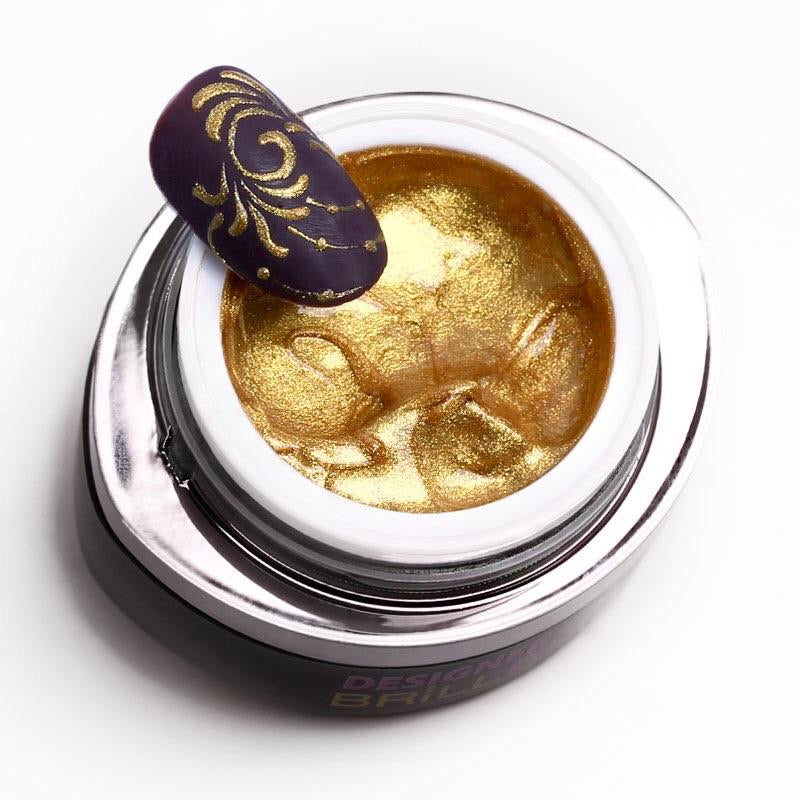 BrillBird Designer Gel - Gold - Kentro Beauty Supplies Ireland