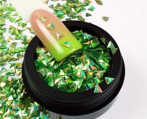 BrillBird 3D Triangles - Greenery - Kentro Beauty Supplies Ireland