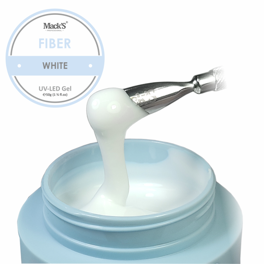 Mack’s Fiber Builder Gel - White - Kentro Beauty Supplies Ireland