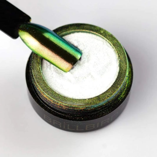 Brillbird Chrome Powder - Unicorn Gold - Kentro Beauty Supplies Ireland
