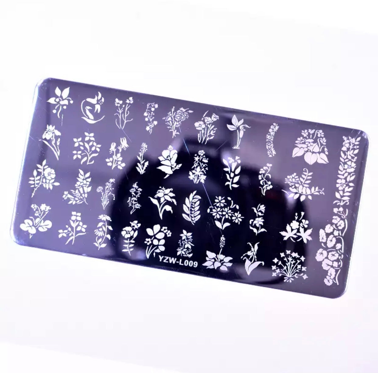 Nail Stamping Plate - Flowers - Kentro Beauty Supplies Ireland