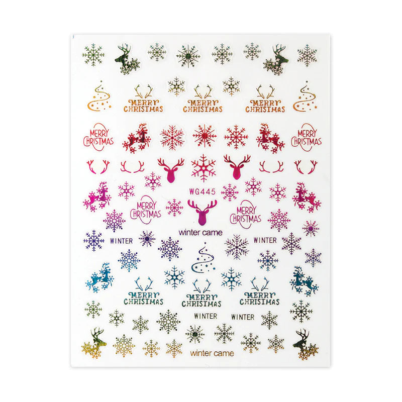 Brillbird Christmas Sticker- Rainbow WG445 - Kentro Beauty Supplies Ireland