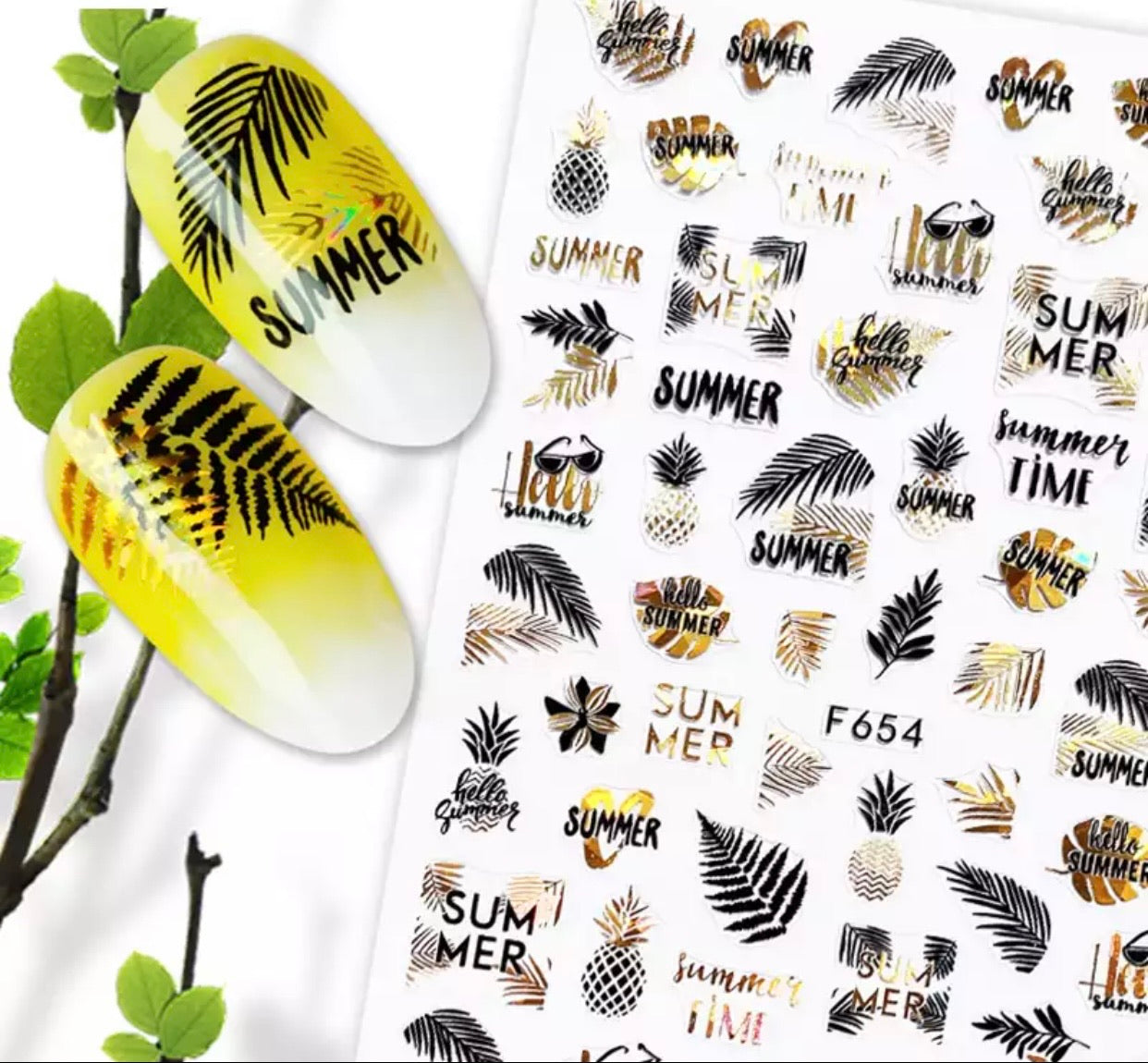 3D Nail Art Stickers - Kentro Beauty Supplies Ireland