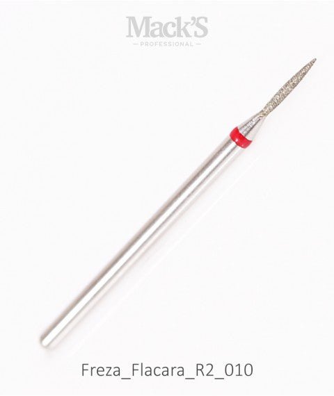Mack’s Diamond Drill Bit FLAME Red - R2/010 - Kentro Beauty Supplies Ireland