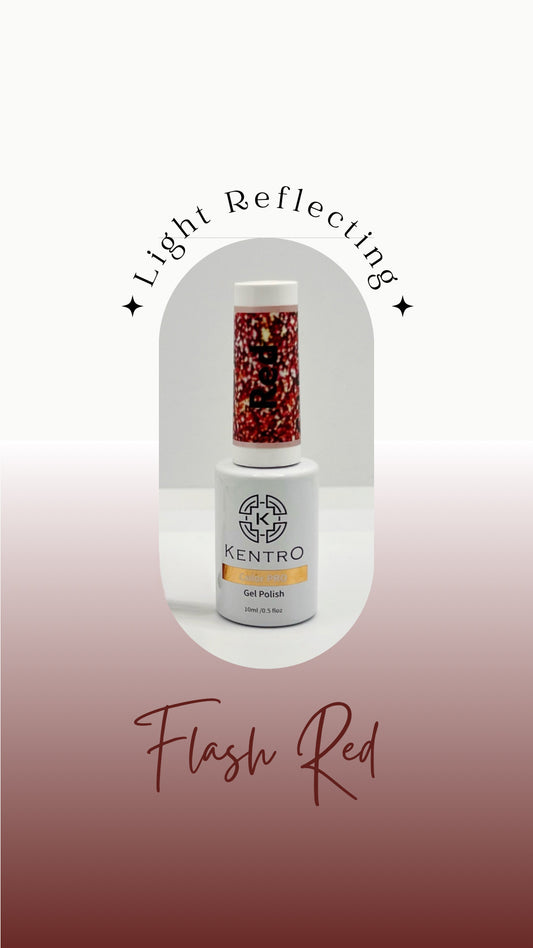 Kentro Color PRO Gel Polish 10ml - Flash Red - Kentro Beauty Supplies Ireland