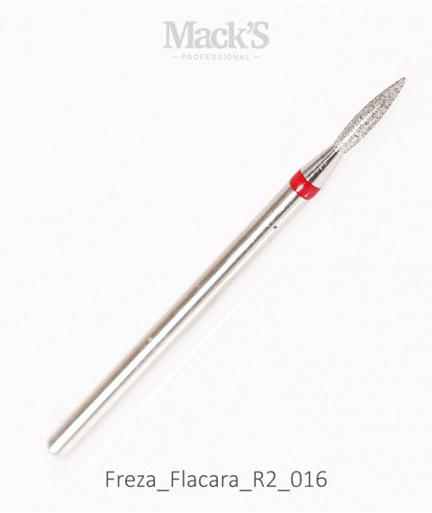 Mack’s Diamond Drill Bit FLAME Red - R2/016 - Kentro Beauty Supplies Ireland
