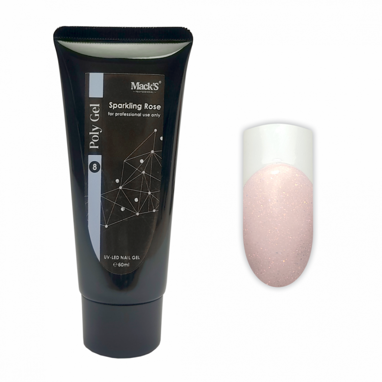 Mack’s Sparkling Rose PolyGel - Kentro Beauty Supplies Ireland