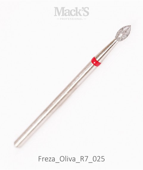Mack’s Diamond Drill Bit OLIVE Red - R7/025 - Kentro Beauty Supplies Ireland