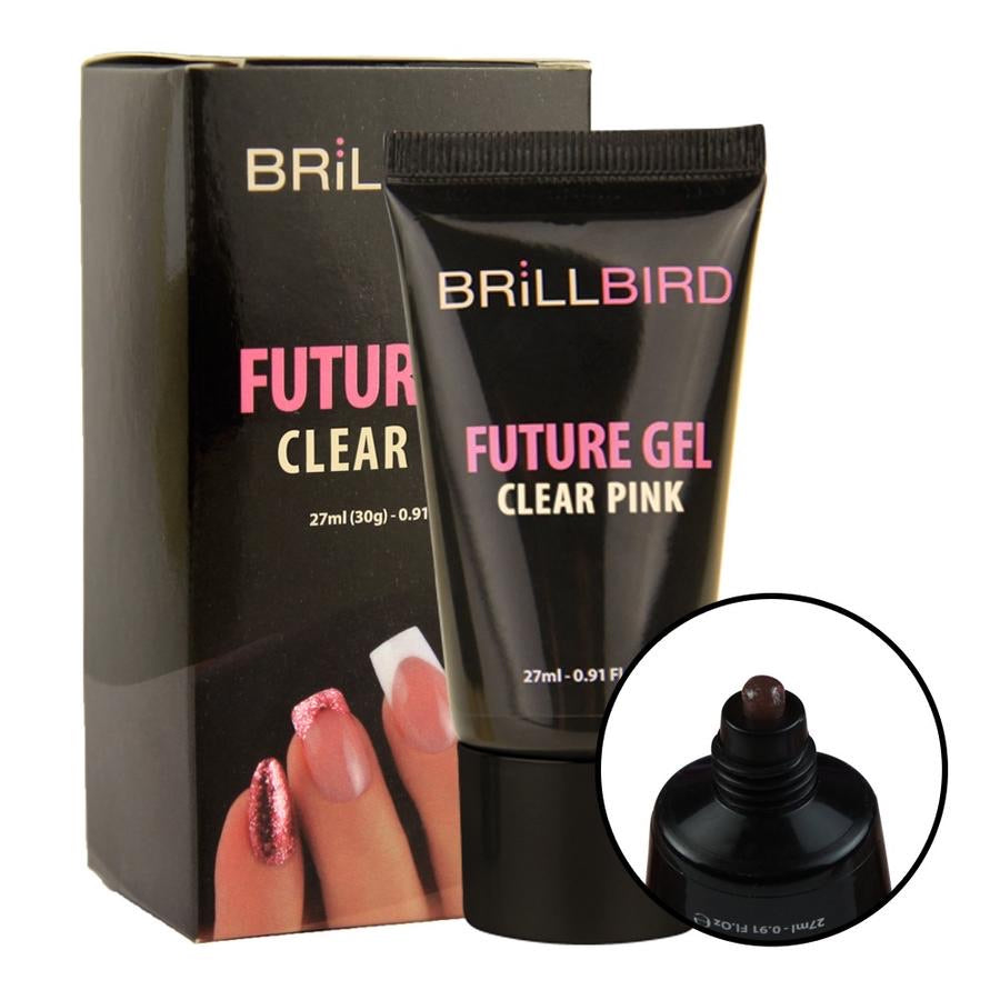 BrillBird Future Gel - Clear Pink - Kentro Beauty Supplies Ireland