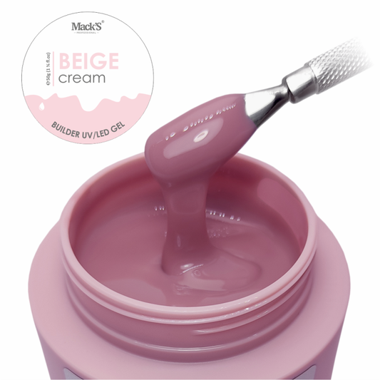 Mack’s Hard Builder Gel - Beige Cream - Kentro Beauty Supplies Ireland
