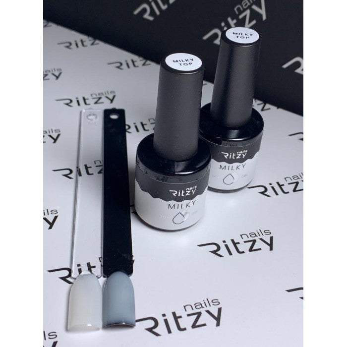 Ritzy MILKY Top Coat 10ml - Kentro Beauty Supplies Ireland
