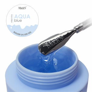 Mack’s Hard Builder Gel - Aqua Blue - Kentro Beauty Supplies Ireland