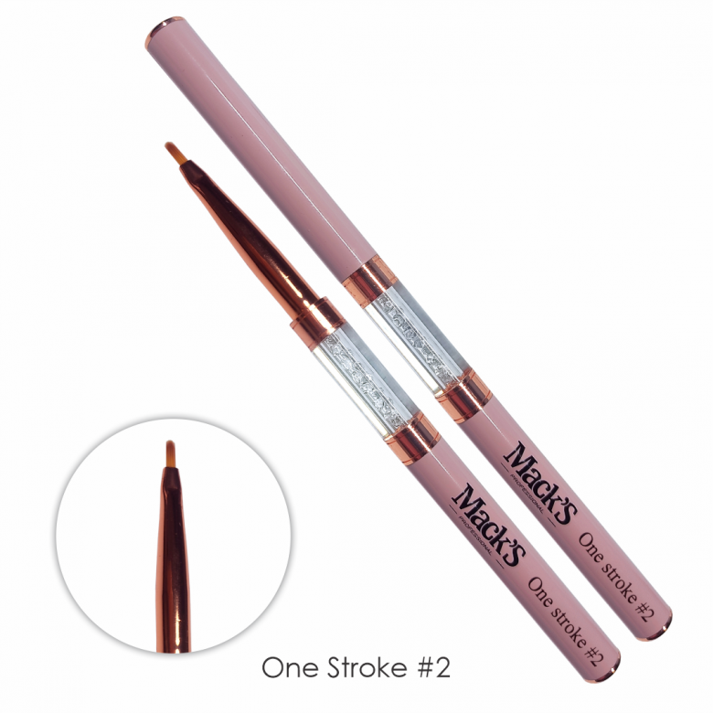 Mack’s One Stroke Brush #2 - Kentro Beauty Supplies Ireland