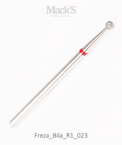 Mack’s Diamond Drill Bit BALL Red - R1/023 - Kentro Beauty Supplies Ireland