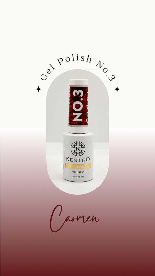 Kentro Color PRO Gel Polish 10ml - Carmen No.3 - Kentro Beauty Supplies Ireland