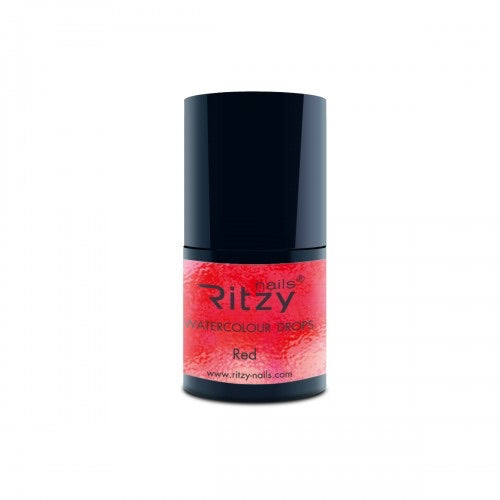 Ritzy "Watercolour Ink Drops" Red 10ml - Kentro Beauty Supplies Ireland