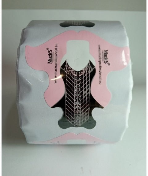 Mack’s Nail Forms Pink - Long - Kentro Beauty Supplies Ireland
